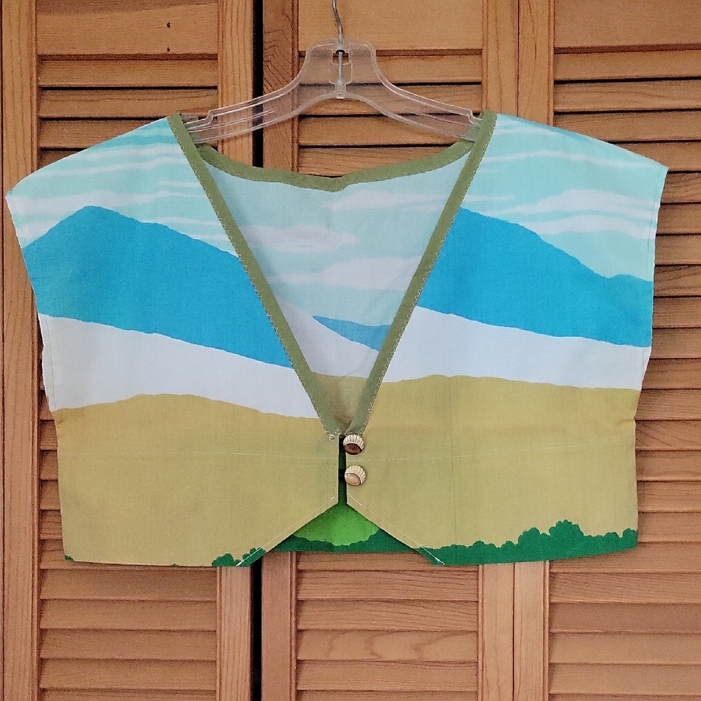 Vintage Handsewn Cropped Vest